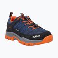 CMP children's trekking boots Rigel Low Wp b.blue / arancio 8