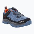 Children's trekking boots CMP Kiruna Low FitGo Waterproof bluestone/arancio