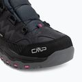 Children's trekking boots CMP Kiruna Mid Fitgo Fleece Wp antracite/festival 7