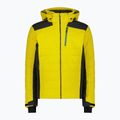 Men's ski jacket CMP 35W0127 Zip Hood gold green