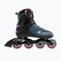 Men's inline skates Rollerblade Sirio 80 orion blue/spicy orange 2