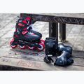 Children's roller skates with protectors Rollerblade Fury Combo Jr black/red 2