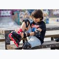Children's roller skates with protectors Rollerblade Fury Combo Jr black/red 6