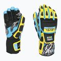 Level Worldcup CF ski gloves yellow/blue 6