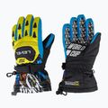 Level Junior ski gloves yellow/blue