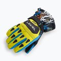 Level Junior ski gloves yellow/blue 4