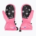 Level Junior Mitt pink children's ski gloves 3