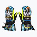 Level Junior Mitt yellow/blue children's ski gloves 2