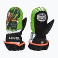 Level Animal children's ski gloves lime