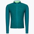 Men's Santini Colore Winter cycling jersey green 2W216075RCOLORPUR0TE