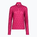 Women's ski sweatshirt EA7 Emporio Armani Pure Powerstretch T-Top Half Zip fancy vivacious mono