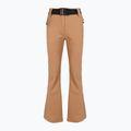 Women's ski trousers EA7 Emporio Armani Pure Softshell Waisted mocha mousse