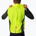 Men's cycling vest Castelli Squadra Stretch electric lime/dark gray 4