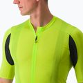 Men's Castelli Superleggera 3 electric lime cycle jersey 3