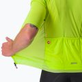 Men's Castelli Superleggera 3 electric lime cycle jersey 6