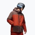 Men's ski jacket Oakley Canopy Pro Insulated dark umber/flame red