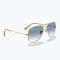 Sunglasses Ray-Ban Aviator Classic arista gold/light blue