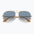 Sunglasses Ray-Ban Aviator Classic arista gold/light blue 3