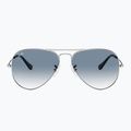 Sunglasses Ray-Ban Aviator Classic silver/light blue 2