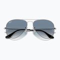 Sunglasses Ray-Ban Aviator Classic silver/light blue 3