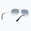 Sunglasses Ray-Ban Aviator Classic silver/light blue 6