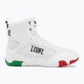 Boxing shoes LEONE 1947 Premium black/lime/blue/white 2