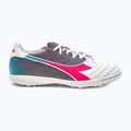 Men's Diadora Brasil Elite Veloce GR TFR football boots white/pink fluo/blue fluo 11