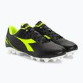 Men's Diadora Pichichi 6 MG14 black/yellow fi dd/white football boots 4