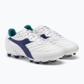 Children's football boots Diadora Brasil 2 R LPU JR white/navy 4