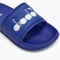 Diadora Praia imperial blue/white slides 7