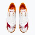 Men's Diadora Maximus Elite R TFR football boots white/chili pepper/russet orange 10