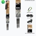 Trekking poles Fizan Tierra grey/orange 7
