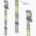 Trekking poles  Fizan Explorer lime/grey 6