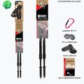 Nordic walking poles Fizan Speed black 5