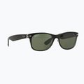 Sunglasses Ray-Ban New Wayfarer Classic matte black transparent/green g-15