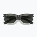 Sunglasses Ray-Ban New Wayfarer Classic matte black transparent/green g-15 3