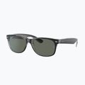 Sunglasses Ray-Ban New Wayfarer Classic matte black transparent/green g-15 4