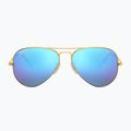 Sunglasses Ray-Ban Aviator Classic matt gold/blue polarized 2