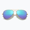 Sunglasses Ray-Ban Aviator Classic matt gold/blue polarized 3
