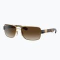 Sunglasses Ray-Ban RB3522 arista gold/brown 4