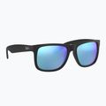 Sunglasses Ray-Ban Justin Classic matt black gum/blue mirror
