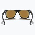Sunglasses Ray-Ban Justin Classic matt black gum/blue mirror 5