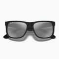 Sunglasses Ray-Ban Justin Classic matt black/silver grey mirror 3