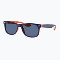 Children's sunglasses Ray-Ban New Wayfarer matte black/blue 4