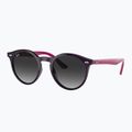 Children's sunglasses Ray-Ban RB9064S polished violet/grey gradient 4
