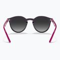 Children's sunglasses Ray-Ban RB9064S polished violet/grey gradient 5