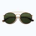 Sunglasses Ray-Ban Round Double Bridge arista gold/green g-15 3