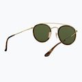 Sunglasses Ray-Ban Round Double Bridge arista gold/green g-15 6