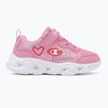 Children's shoes Champion Funfair Print G PS Low Cut blue burgundy/flash/fluorescent pink 2
