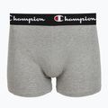 Men's boxers Champion Trunk Knit oxford grey melange/oxford grey melange/black 3